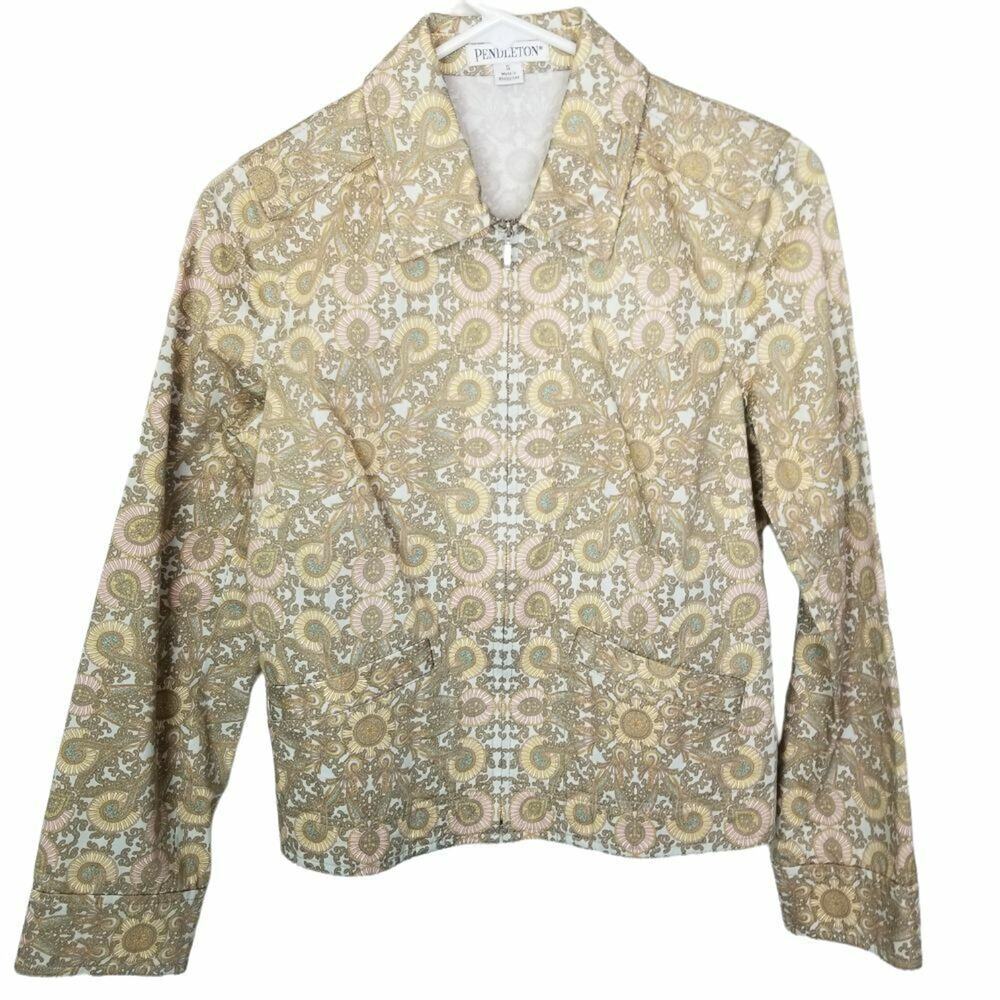 Pendleton Womens Full Zip Jacket Geometric Lightw… - image 1